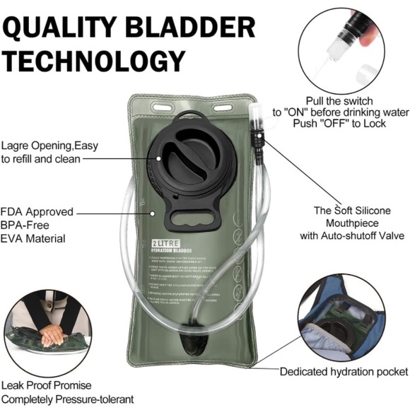BNWT Water Bladder Backpack - Picture 4 of 7